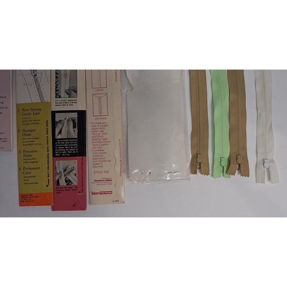 Lot of 12 Vtg Zippers 7 Inches Talon Coats And Clark - Picture 10 of 11